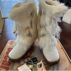 Authentic Oscar Julia fur boots Size EU 8/US 7 1/2